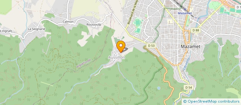 localisation de l'entreprise MONSIEUR NICOLAS ROBERT  AUSSILLON