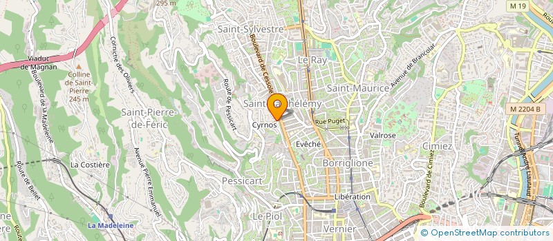 localisation de l'entreprise MONSIEUR NICOLAS ROBIN à NICE