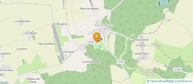 localisation de l'entreprise MONSIEUR NICOLAS ROBIN  DAME-MARIE-LES-BOIS