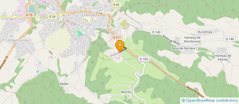 localisation de l'entreprise MONSIEUR NICOLAS RODRIGUEZ  DIZIMIEU