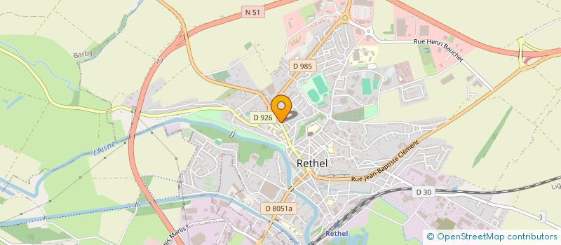 localisation de l'entreprise MONSIEUR NICOLAS ROGER  RETHEL