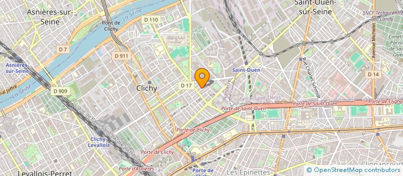 localisation de l'entreprise MONSIEUR NICOLAS ROLLAND à CLICHY