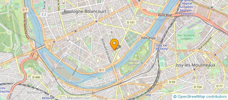 localisation de l'entreprise MONSIEUR NICOLAS ROLLER à BOULOGNE-BILLANCOURT
