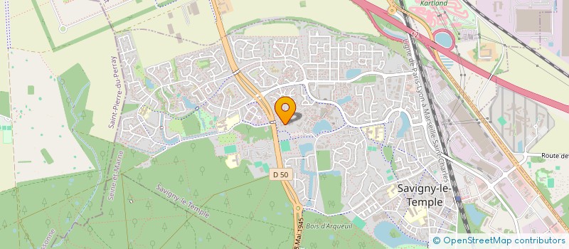 localisation de l'entreprise MONSIEUR NICOLAS RONCAYOLO  SAVIGNY-LE-TEMPLE