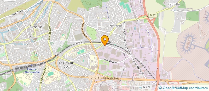 localisation de l'entreprise MONSIEUR NICOLAS RONDEL  EVREUX