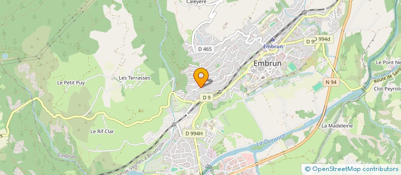 localisation de l'entreprise MONSIEUR NICOLAS RONOT  EMBRUN