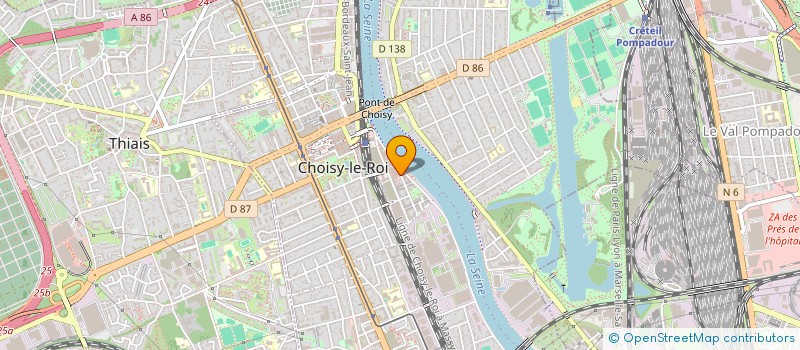 localisation de l'entreprise MONSIEUR NICOLAS ROPERT  CHOISY-LE-ROI