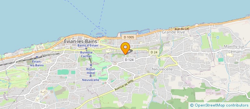 localisation de l'entreprise MONSIEUR NICOLAS ROPRAZ  EVIAN-LES-BAINS