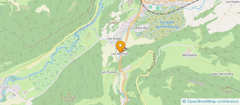 localisation de l'entreprise MONSIEUR NICOLAS ROSA PARADELA  LA CLUSE-ET-MIJOUX