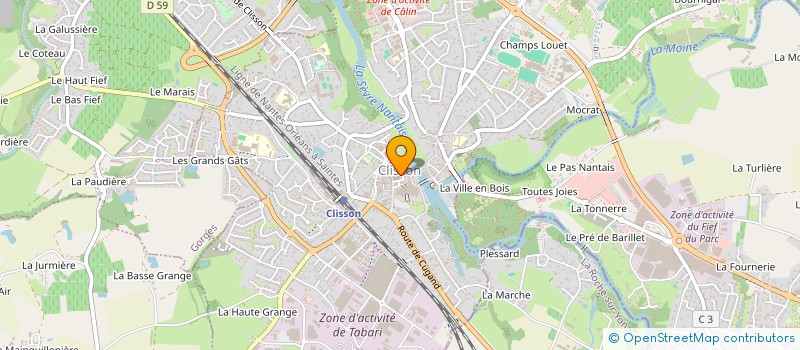 localisation de l'entreprise MONSIEUR NICOLAS ROSSI à CLISSON