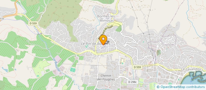 localisation de l'entreprise MONSIEUR NICOLAS ROTILY FORCIOLI à BORMES-LES-MIMOSAS