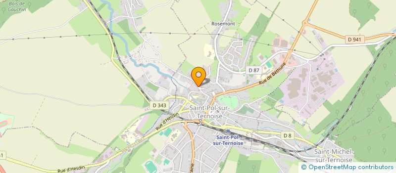 localisation de l'entreprise MONSIEUR NICOLAS ROUGEGREZ  SAINT-POL-SUR-TERNOISE