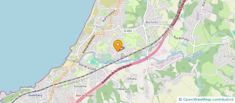 localisation de l'entreprise MONSIEUR NICOLAS ROUGIER à BIDART