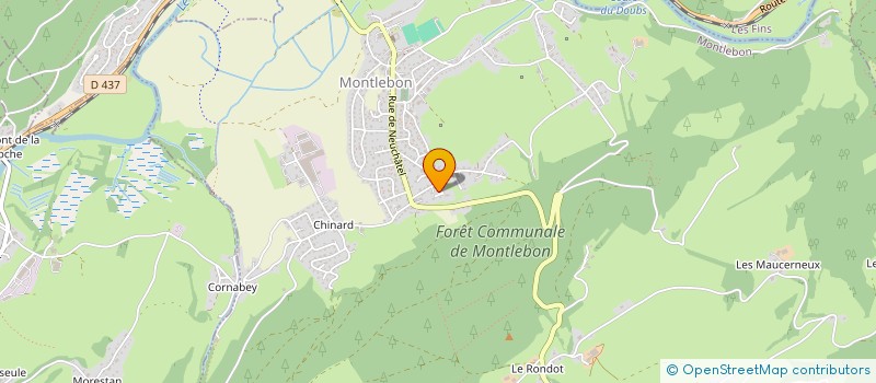 localisation de l'entreprise MONSIEUR NICOLAS ROUGNON-GLASSON  MONTLEBON