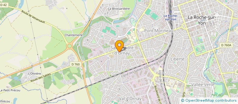 localisation de l'entreprise MONSIEUR NICOLAS ROULLEAU à LA ROCHE-SUR-YON