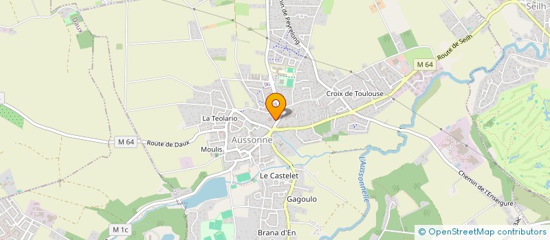 localisation de l'entreprise MONSIEUR NICOLAS ROULLET  AUSSONNE