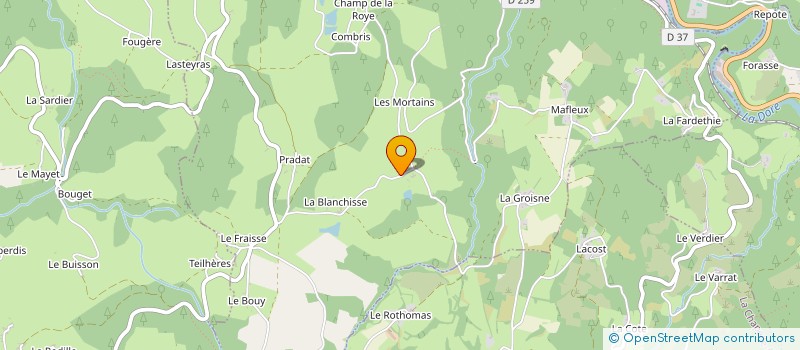 localisation de l'entreprise MONSIEUR NICOLAS ROURRE  SAINT-GERVAIS-SOUS-MEYMONT