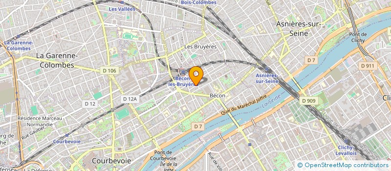 localisation de l'entreprise MONSIEUR NICOLAS ROUSSEAU  COURBEVOIE