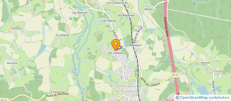 localisation de l'entreprise MONSIEUR NICOLAS ROUSSEL  DOMMARTIN-LES-CUISEAUX