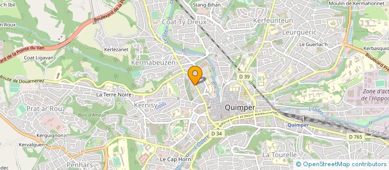 localisation de l'entreprise MONSIEUR NICOLAS ROUSSEL à QUIMPER