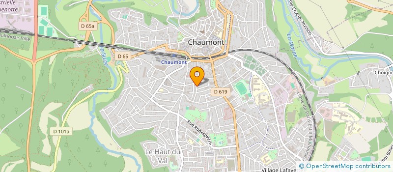 localisation de l'entreprise MONSIEUR NICOLAS ROUSSELOT à CHAUMONT