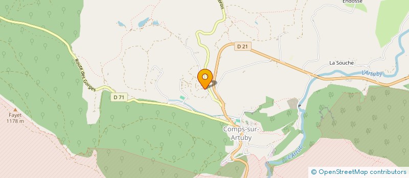 localisation de l'entreprise MONSIEUR NICOLAS ROUVIER  COMPS-SUR-ARTUBY