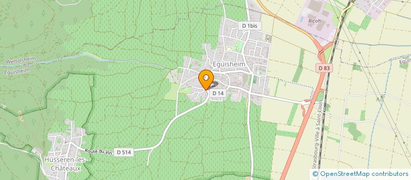 localisation de l'entreprise MONSIEUR NICOLAS ROUX  VOEGTLINSHOFFEN