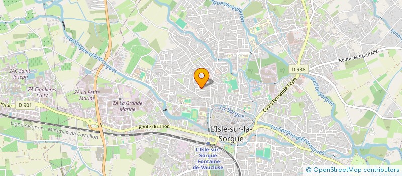 localisation de l'entreprise MONSIEUR NICOLAS ROUX  L'ISLE-SUR-LA-SORGUE