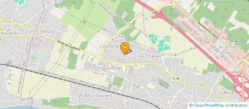 localisation de l'entreprise MONSIEUR NICOLAS ROUX à HERBLAY-SUR-SEINE