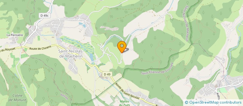 localisation de l'entreprise MONSIEUR NICOLAS ROUX-SIBILLON  SAINT-NICOLAS-DE-MACHERIN