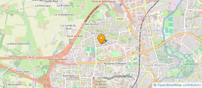 localisation de l'entreprise MONSIEUR NICOLAS RUBIO  RENNES