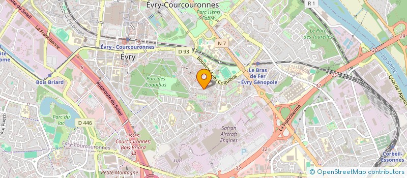 localisation de l'entreprise MONSIEUR NICOLAS RUDELLE  EVRY-COURCOURONNES