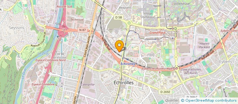 localisation de l'entreprise MONSIEUR NICOLAS RUIZ à ECHIROLLES
