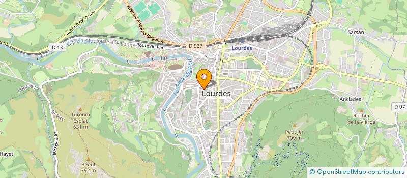 localisation de l'entreprise MONSIEUR NICOLAS RUIZ  LOURDES