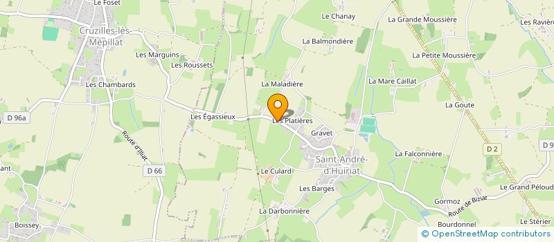 localisation de l'entreprise MONSIEUR NICOLAS RUTKOWSKI à SAINT-ANDRE-D'HUIRIAT