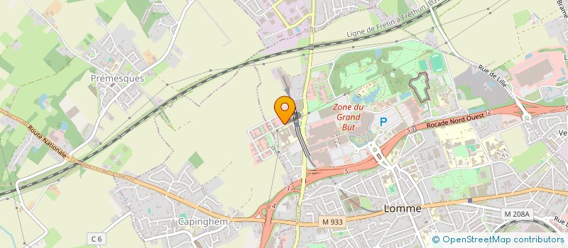 localisation de l'entreprise MONSIEUR NICOLAS SABRIE  CAPINGHEM