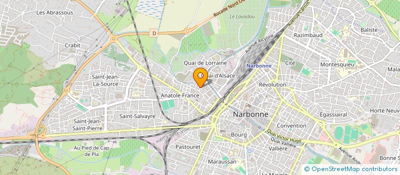 localisation de l'entreprise MONSIEUR NICOLAS SAHUC à NARBONNE