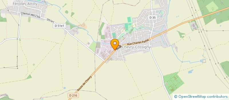 localisation de l'entreprise MONSIEUR NICOLAS SALAFRANQUE  CHEVRY-COSSIGNY