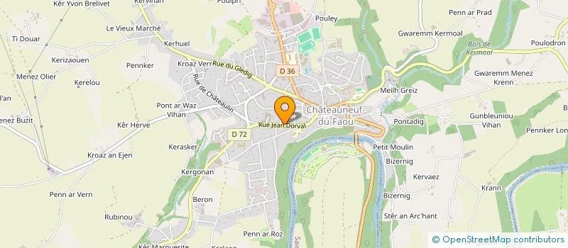 localisation de l'entreprise MONSIEUR NICOLAS SALAUN à CHATEAUNEUF-DU-FAOU