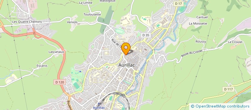 localisation de l'entreprise MONSIEUR NICOLAS SALAVERT à AURILLAC