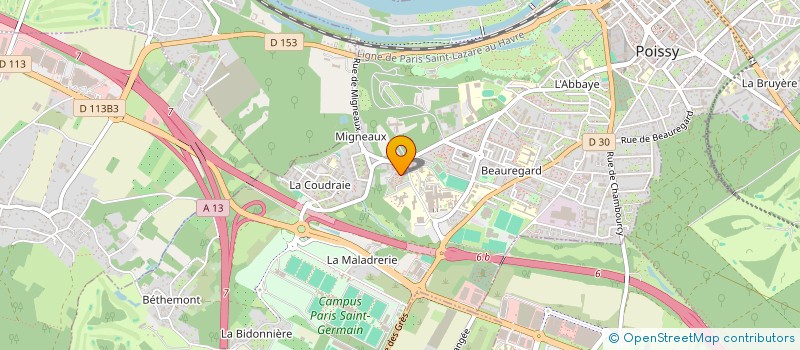 localisation de l'entreprise MONSIEUR NICOLAS SAMPAIO  POISSY