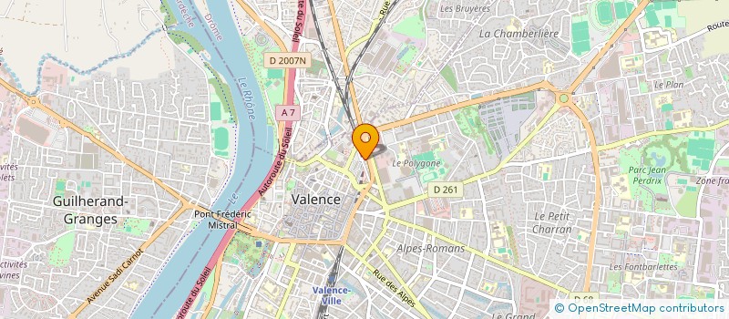 localisation de l'entreprise MONSIEUR NICOLAS SAN JOSE à VALENCE