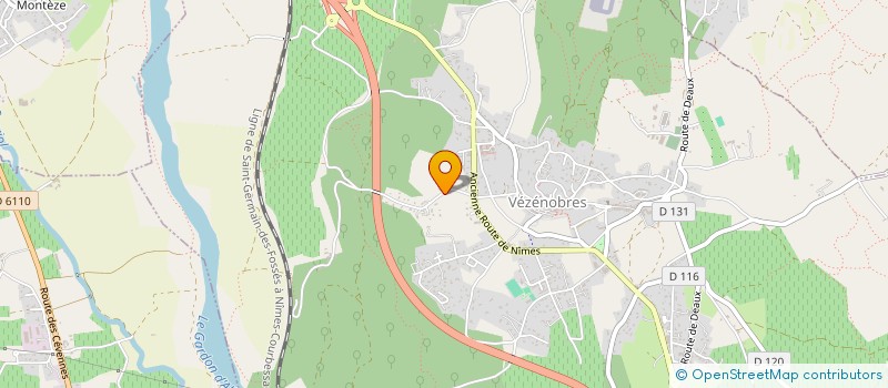 localisation de l'entreprise MONSIEUR NICOLAS SANCHEZ  VEZENOBRES