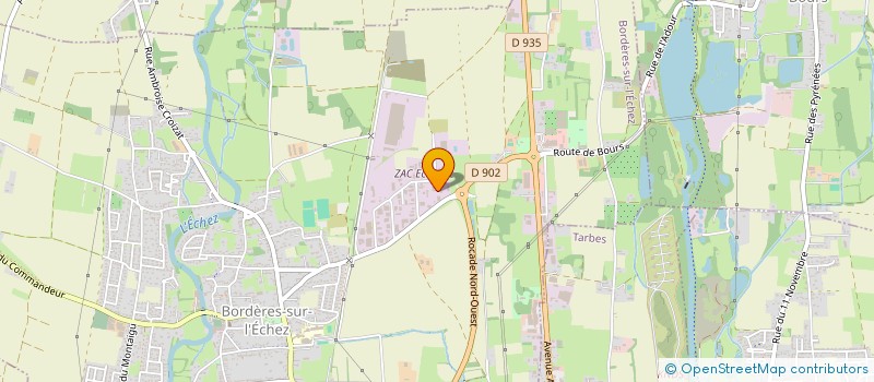 localisation de l'entreprise MONSIEUR NICOLAS SANCHEZ  BORDERES-SUR-L'ECHEZ