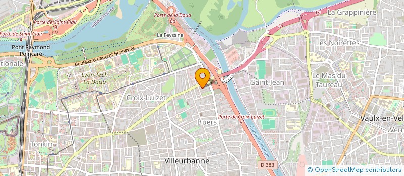 localisation de l'entreprise MONSIEUR NICOLAS SANCHEZ  VILLEURBANNE