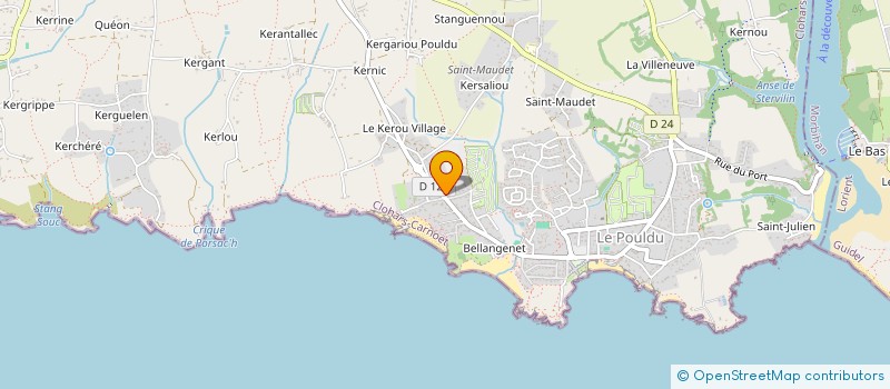 localisation de l'entreprise MONSIEUR NICOLAS SANDARNAUD  CLOHARS-CARNOET