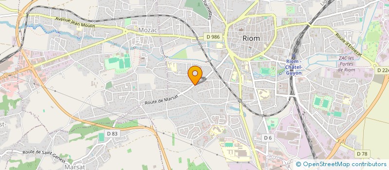 localisation de l'entreprise MONSIEUR NICOLAS SANTOS  RIOM