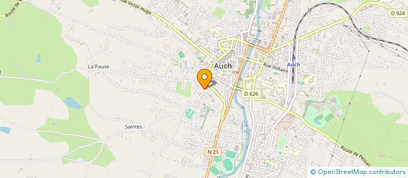 localisation de l'entreprise MONSIEUR NICOLAS SARRADE  AUCH