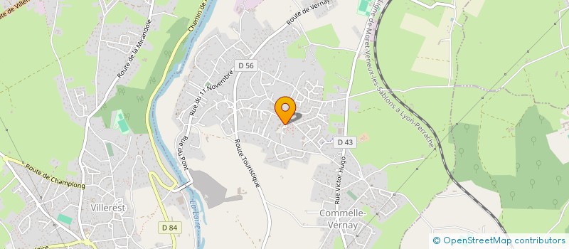 localisation de l'entreprise MONSIEUR NICOLAS SARRAZIN  COMMELLE-VERNAY