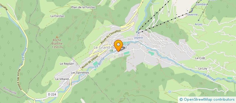 localisation de l'entreprise MONSIEUR NICOLAS SARRAZY  LE GRAND-BORNAND